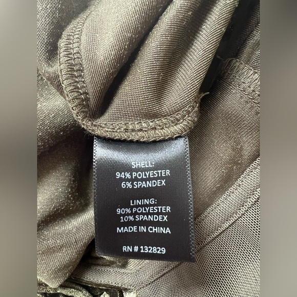 Camila Coelho Nolan Velour Jumpsuit Olive Green size M Cut out Sleeveless - Picture 9 of 9